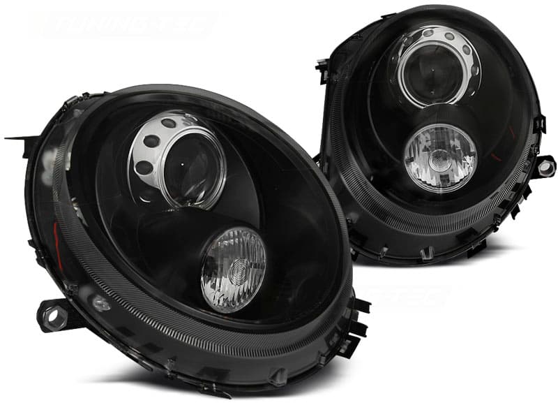 Predné svetlá Mini Cooper 06-14 Angel Eyes Black - 11
