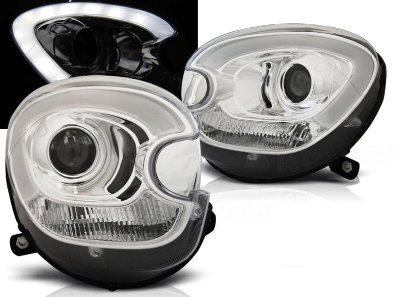 Predné svetlá Mini Cooper R60 R61 Countryman Tube Chrome