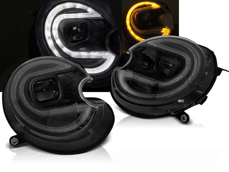 Predné svetlá Mini Cooper 06-14 Xenón Black