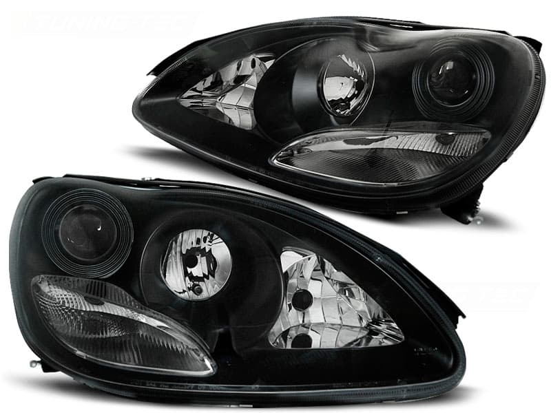 Predné svetlá Mercedes W220 S trieda 98-05 Xenón Black