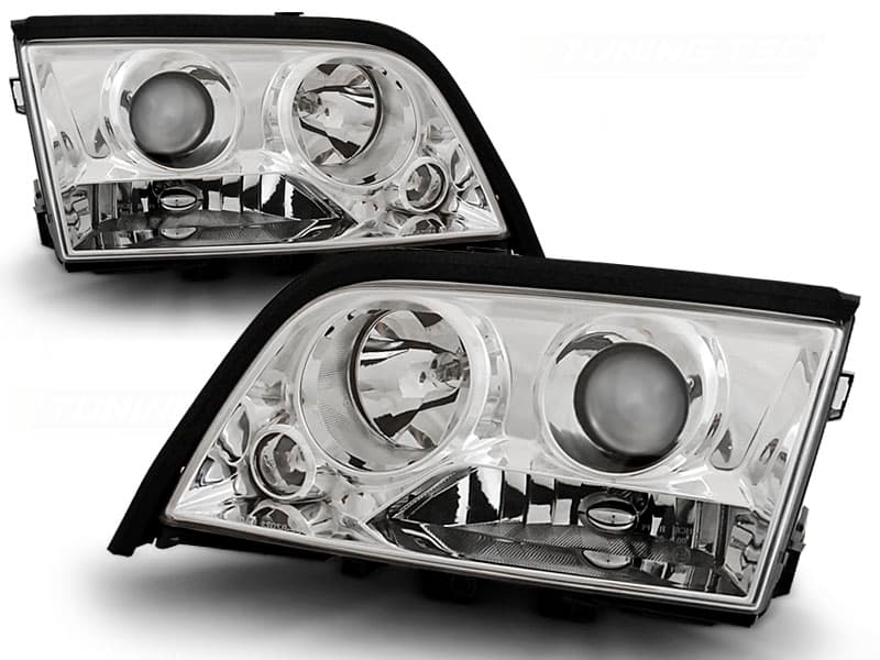 Predné svetlá Mercedes W202 C 93-00 Chrome - 41
