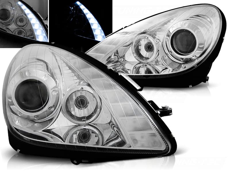 Predné svetlá Mercedes R171 SLK 04-11 Chrome