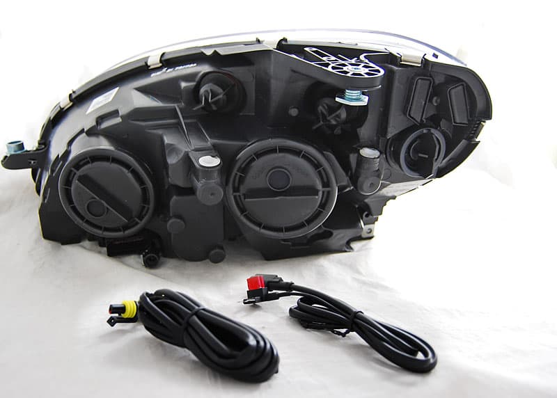 Predné svetlá Mercedes W204 07-10 Black – náhľad 2