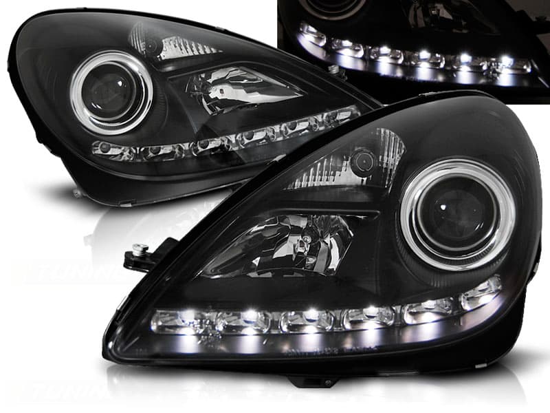 Predné svetlá Mercedes R171 SLK 04-11 Xenón DE Black