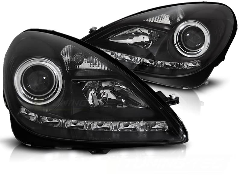 Predné svetlá Mercedes R171 SLK 04-11 Xenón DRL DE Black