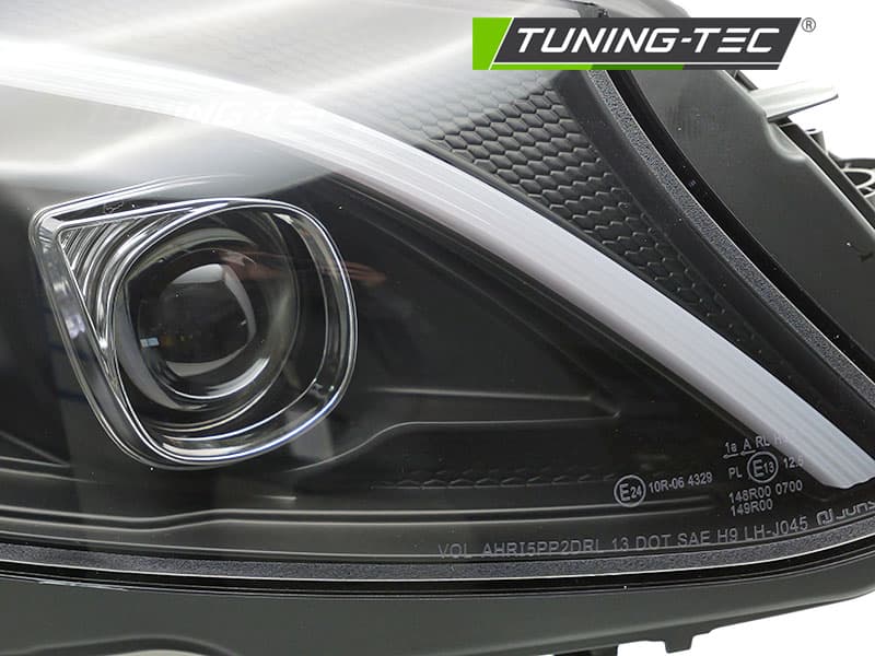 Predné svetlá Mercedes C W205 14-18 Tube LED Black – náhľad 3