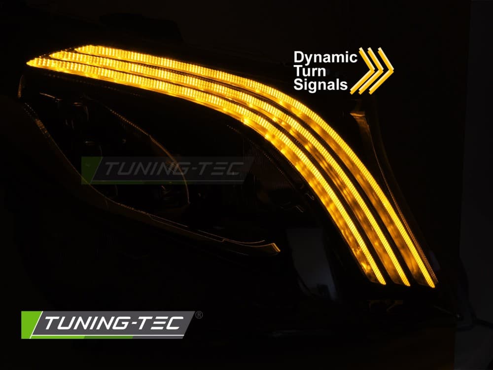 Predné svetlá Mercedes W205 14-21 LED Dynamic Black – náhľad 3