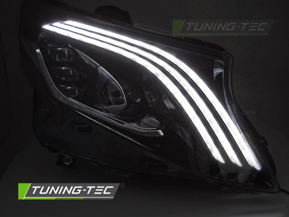 Predné svetlá Mercedes Vito W447 14-23 Full LED Black – náhľad 2