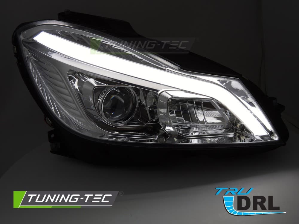 Predné svetlá Mercedes W204 11-14 Dynamic Chrome – náhľad 2