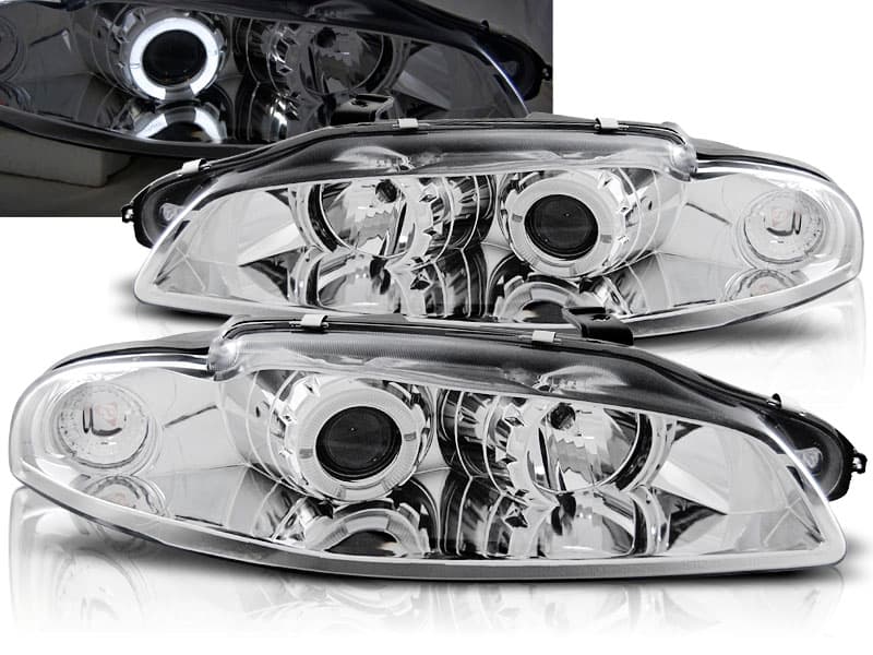 Predné svetlá Mitsubishi Eclipse 97-98 Angel Eyes Chrome