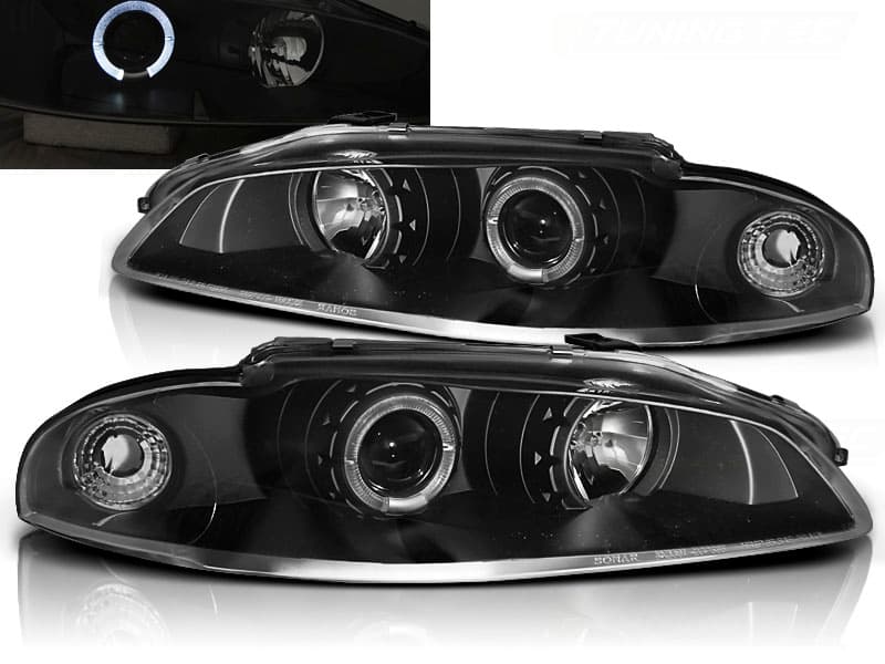 Predné svetlá Mitsubishi Eclipse 97-98 Angel Eyes Black