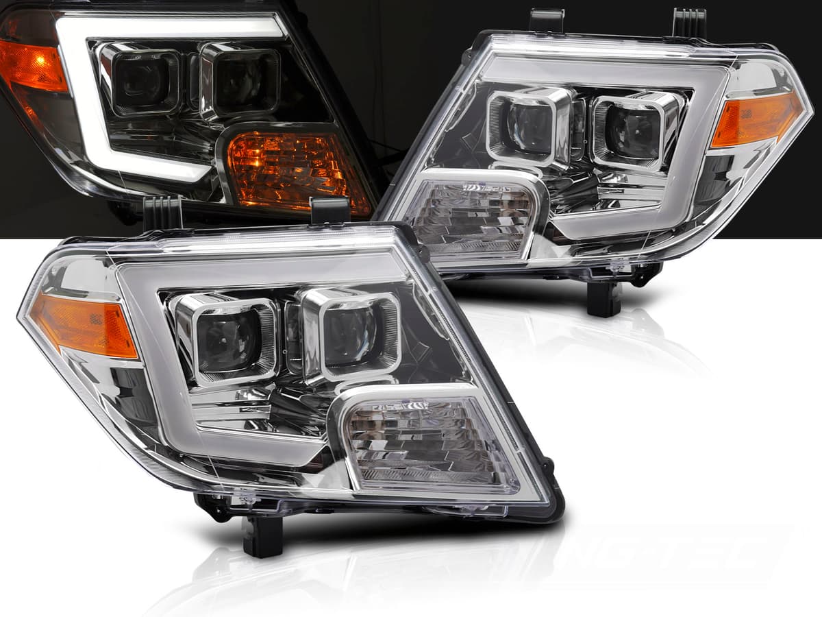 Predné svetlá Nissan Frontier 09-14 Chrome