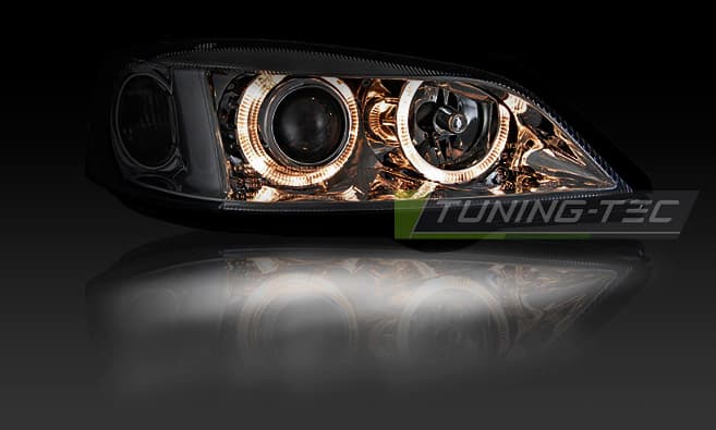 Predné svetlá Opel Astra G 97-04 Depo Angel Eyes Chrome – náhľad 3
