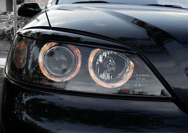 Predné svetlá Opel Astra G 97-04 Depo Angel Eyes Black – náhľad 2