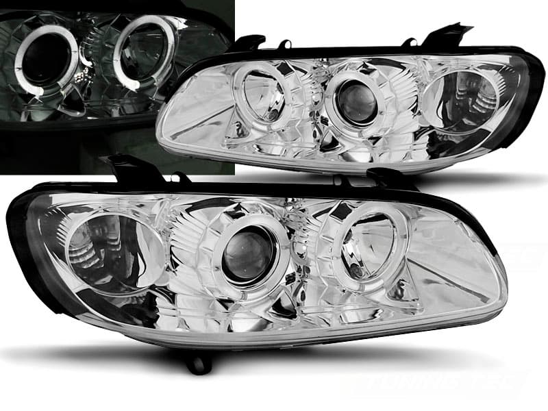 Predné svetlá Opel Omega B 94-99 Angel Eyes Chrome