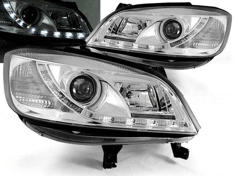 Predné svetlá Opel Zafira 99-05 Devil Eyes Chrome