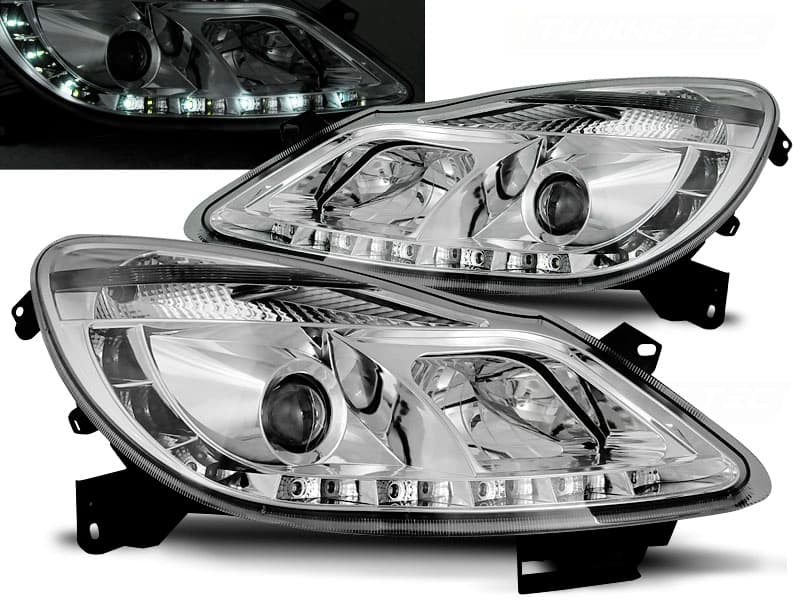 Predné svetlá Opel Corsa D 06-11 Devil Eyes Chrome - 49