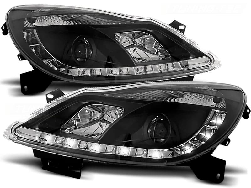 Predné svetlá Opel Corsa D 06-11 Devil Eyes Black - 50