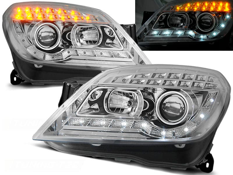 Predné svetlá Opel Astra H 04-09 Devil Eyes Chrome - 51