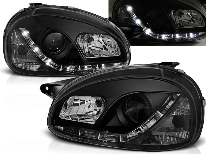 Predné svetlá Opel Corsa B 93-00 Devil Eyes Black