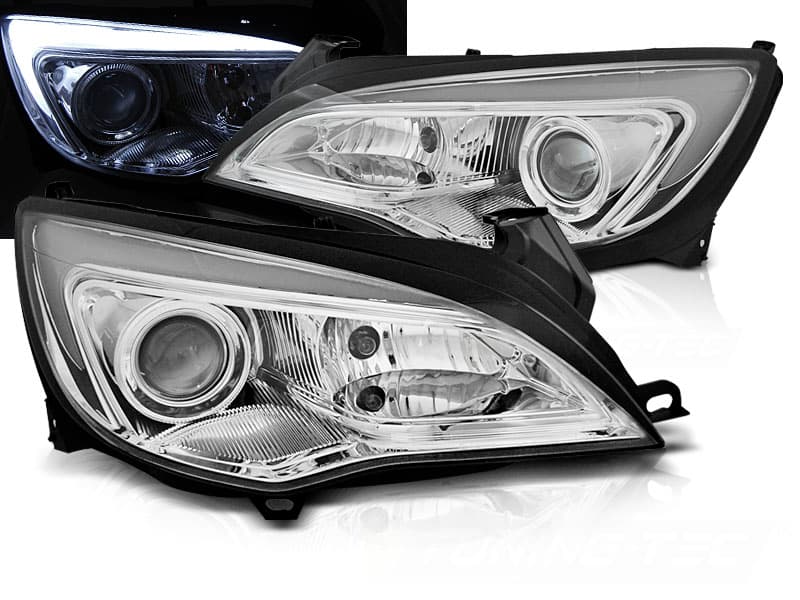 Predné svetlá Opel Astra J 10-15 Tube Light Chrome
