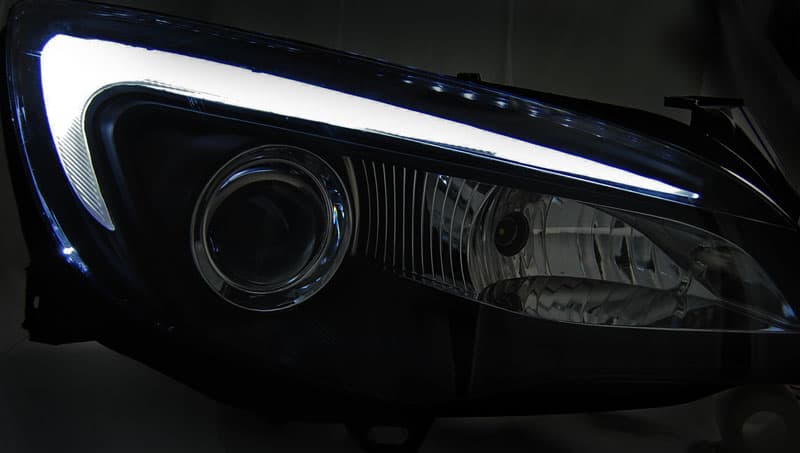 Predné svetlá Opel Astra J 10-15 Tube Light Black – náhľad 2