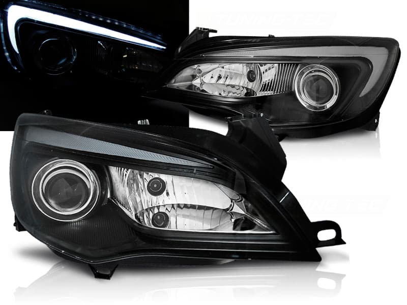 Predné svetlá Opel Astra J 10-15 Tube Light Black