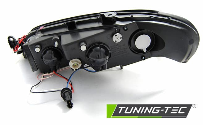 Predné svetlá Opel Vectra B 99-02 CCFL Angel Eyes Black – náhľad 4