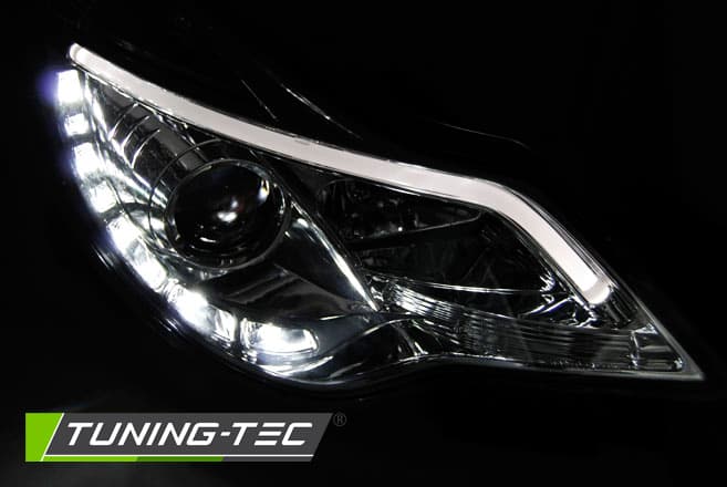 Predné svetlá Opel Corsa D 11-14 DRL Chrome – náhľad 2