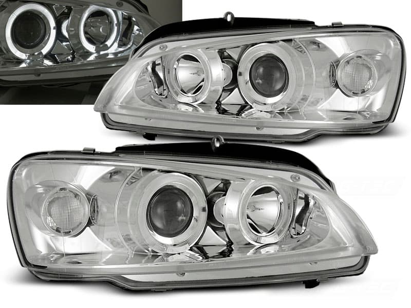 Predné svetlá Peugeot 106 96-03 Angel Eyes Chrome
