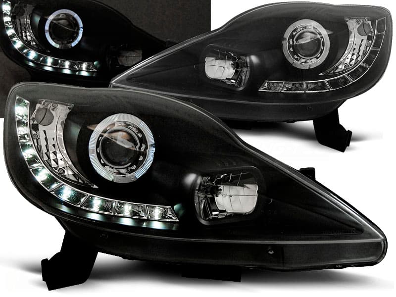 Predné svetlá Peugeot 107 05-11 Devil Eyes Black