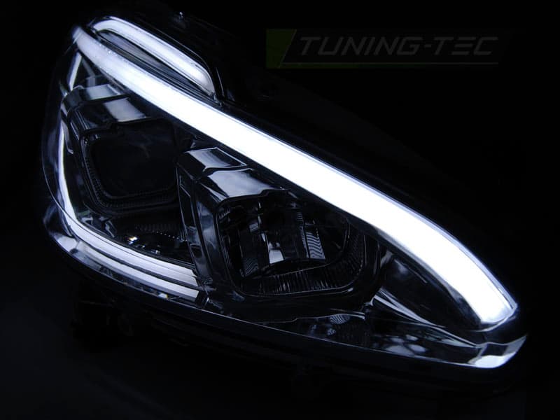 Predné svetlá Peugeot 208 12-15 Tube Light Chrome – náhľad 4