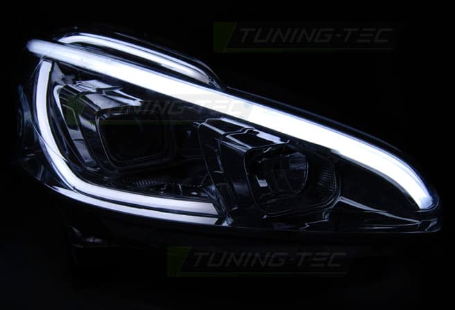 Predné svetlá Peugeot 208 12-15 Tube Light Chrome – náhľad 5