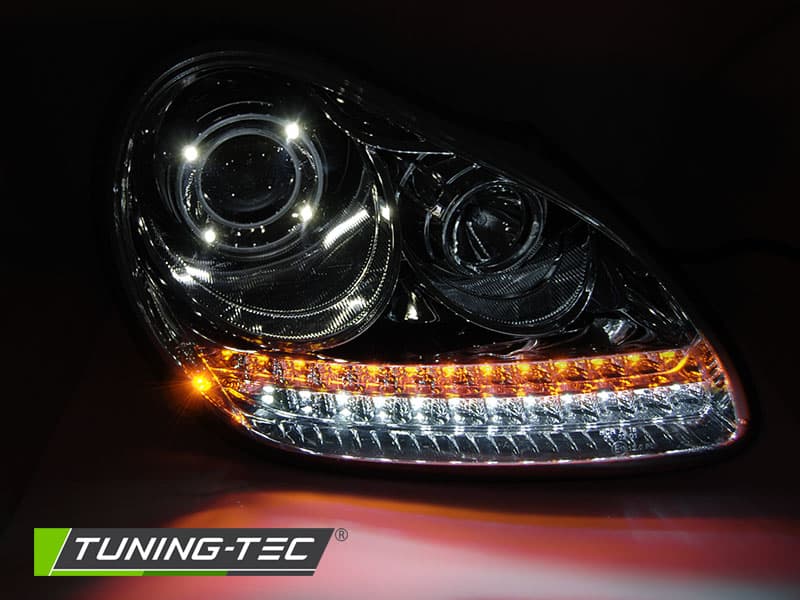 Predné svetlá Porsche Cayenne 02-06 Chrome - 09 – náhľad 3