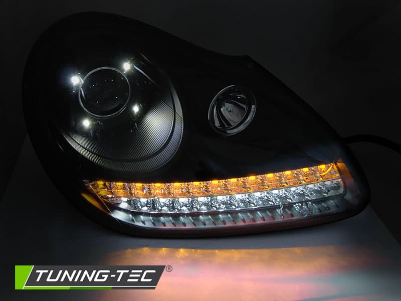 Predné svetlá Porsche Cayenne 02-06 Black - 10 – náhľad 3
