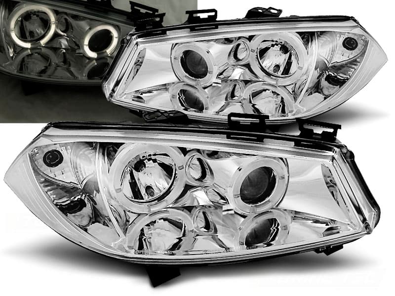 Predné svetlá Renault Megane 2 02-05 Angel Eyes