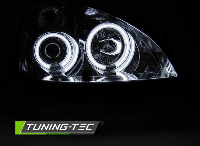 Predné svetlá Renault Clio 01-05 CCFL Angel Eyes – náhľad 2