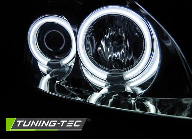 Predné svetlá Renault Clio 01-05 CCFL Angel Eyes – náhľad 3