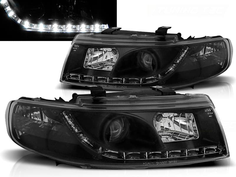 Predné svetlá Seat Toledo Leon 99-04 Devil Eyes Black