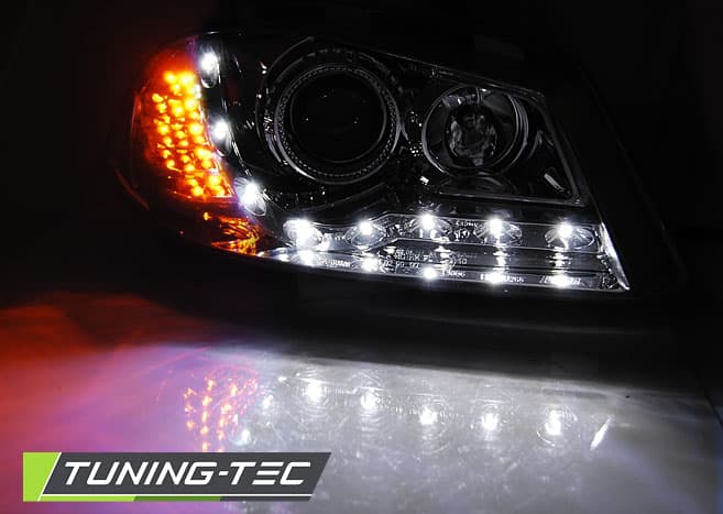 Predné svetlá Seat Ibiza 02-08 Dayline Chrome – náhľad 2