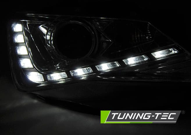Predné svetlá Seat Ibiza 6J 12-15 DRL Chrome – náhľad 2