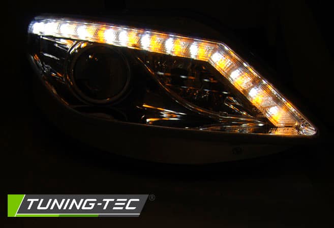 Predné svetlá Seat Ibiza 6J 08-12 Indicator Daylight LED Chrome – náhľad 3
