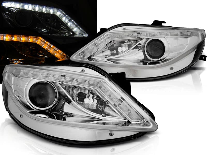 Predné svetlá Seat Ibiza 6J 08-12 Indicator Daylight LED Chrome