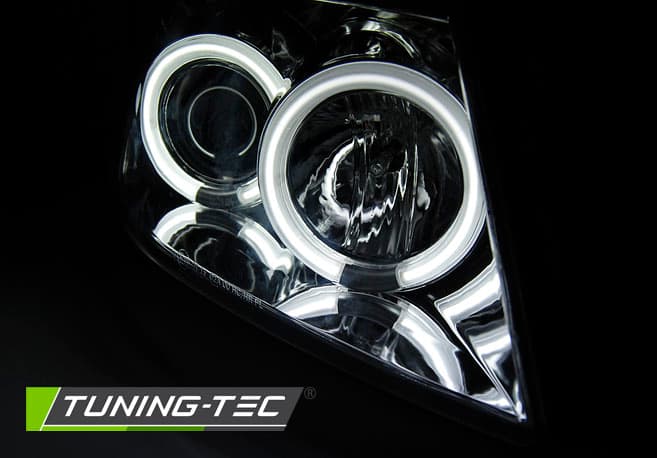 Predné svetlá Suzuki Swift 05-10 CCFL Angel Eyes Chrome – náhľad 2