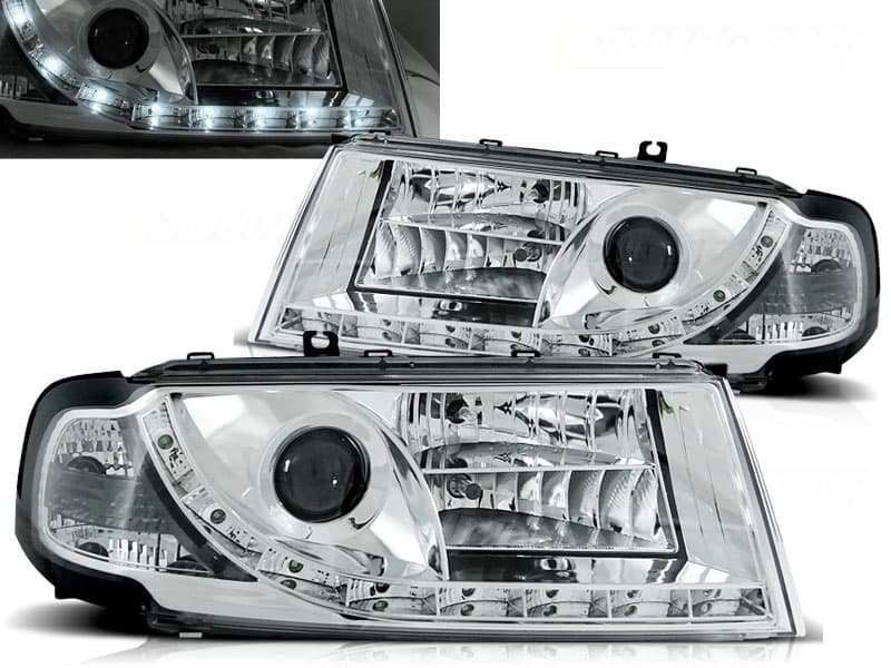 Predné svetlá Škoda Octavia 1 Devil Eyes Chrome