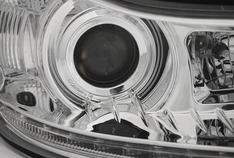 Predné svetlá Škoda Octavia 2 09-12 DRL Chrome – náhľad 2