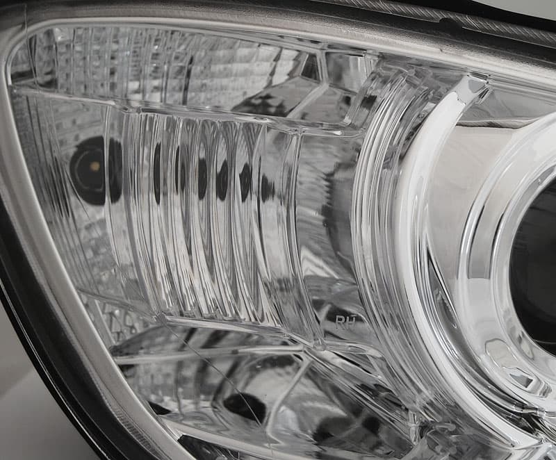 Predné svetlá Škoda Octavia 2 09-12 DRL Chrome – náhľad 3