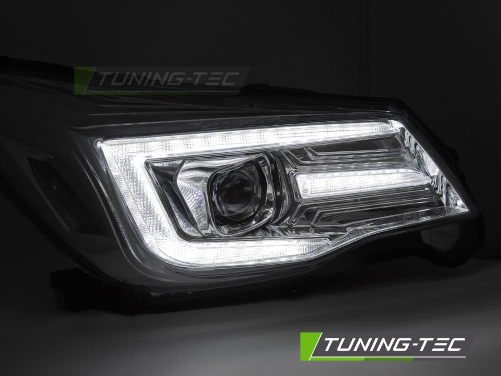 Predné svetlá Subaru Forester 13-18 DRL Chrome – náhľad 2