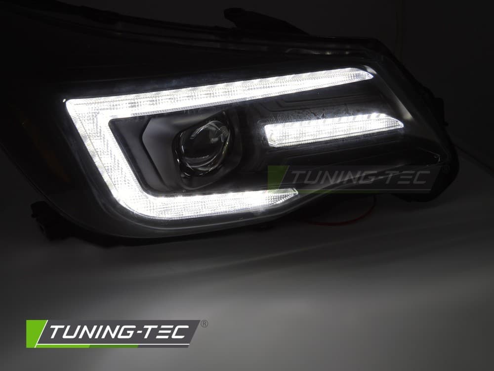 Predné svetlá Subaru Forester 13-18 DRL Black – náhľad 2