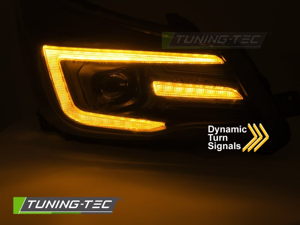Predné svetlá Subaru Forester 13-18 DRL Black – náhľad 3